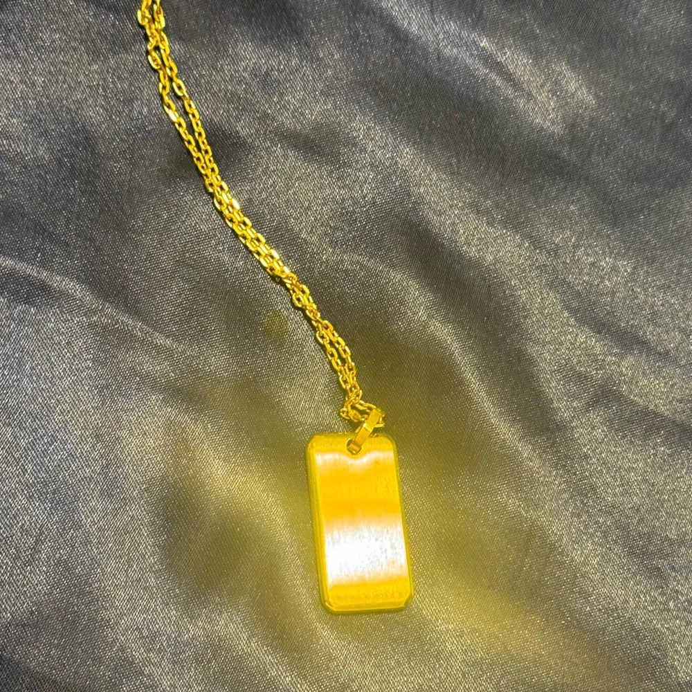 Golden Dog Tag Elegance